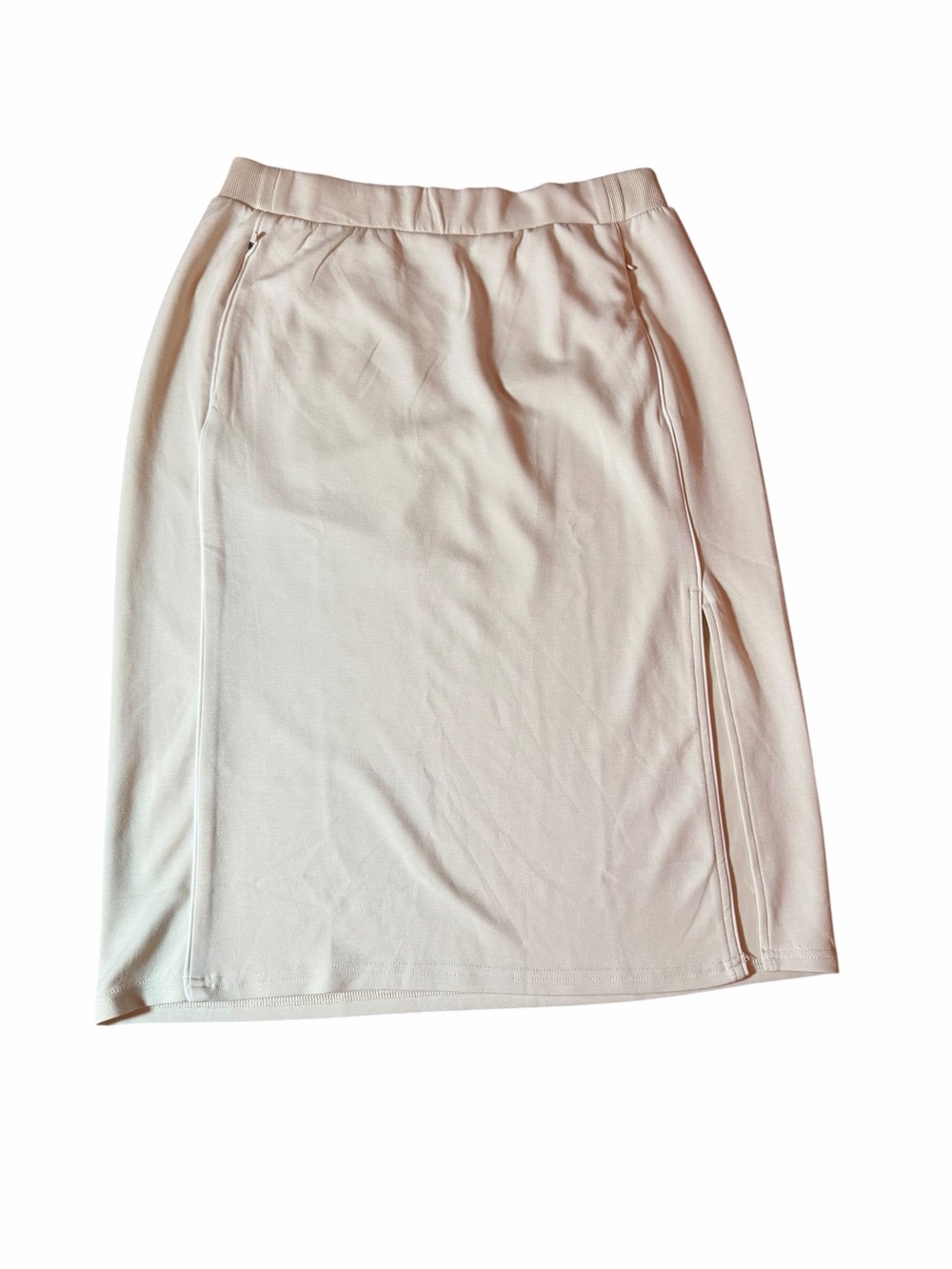 aerie Cream Pencil Skirt with Side Slit NWT